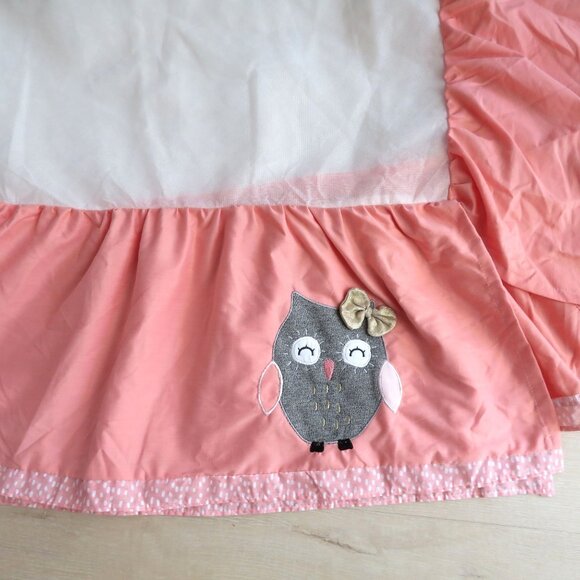 Lambs & Ivy Family Tree with Owls Crib Skirt Bed Dust Ruffle Discontinued New - Picture 1 of 6